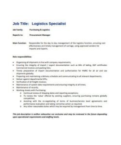 job role of transport manager  transport informations lane transportation supervisor job description template pdf