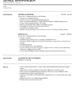 nurse case manager resume sample case manager job description template and sample