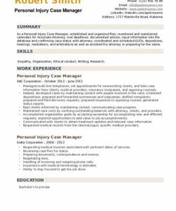 personal injury case manager resume samples  qwikresume case manager job description template and sample