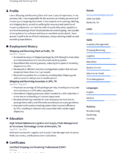 Editable Shipping Clerk Job Description Template Pdf