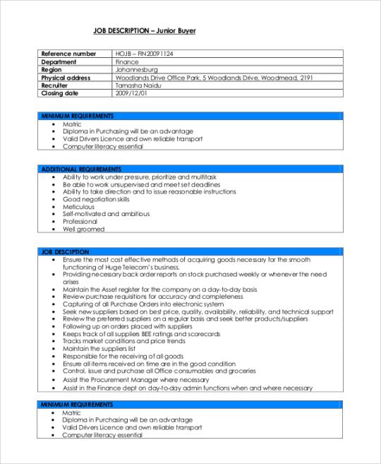Free Blank Paralegal Job Description Template Pdf Sample