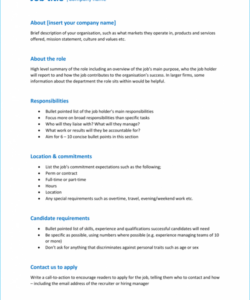 Free Editable Construction Sales Job Description Template Pdf