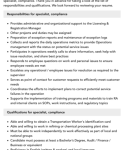 Free Editable Head Of Compliance Job Description Template Pdf