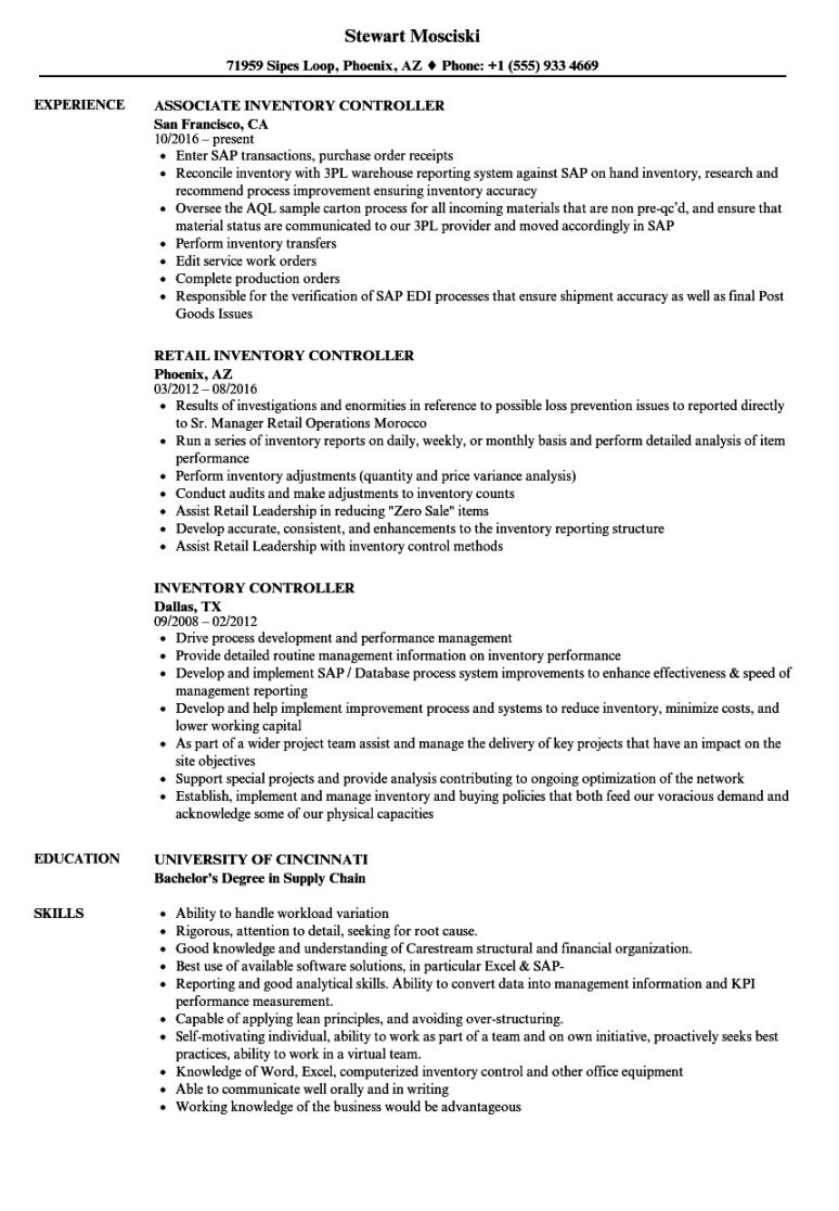 Free Editable Stock Controller Job Description Template Pdf