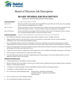 Free Printable Head Of School Job Description Template Doc Sample