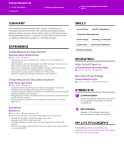 Paraprofessional Job Description Template