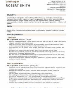 Custom Landscaper Job Description Template