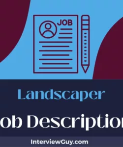 Custom Landscaper Job Description Template Excel Sample