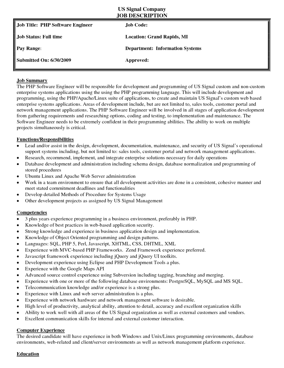 Finance Director Job Description Template Excel Sample