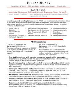 Free Blank High Volume Bartender Job Description Template Excel Sample