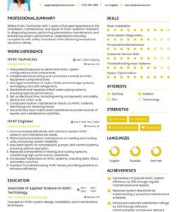 Free Blank Hvac Technician Job Description Template Doc Sample
