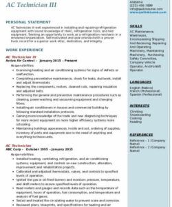 Free Custom Hvac Technician Job Description Template  Sample
