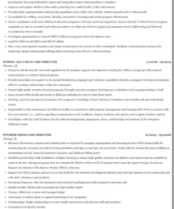 Free  Daycare Director Job Description Template Pdf Sample
