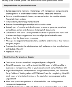 Free Editable Toddler Teacher Job Description Template Doc Sample