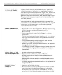 Free Printable Retail Sales Associate Job Description Template Excel Sample
