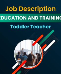 Toddler Teacher Job Description Template