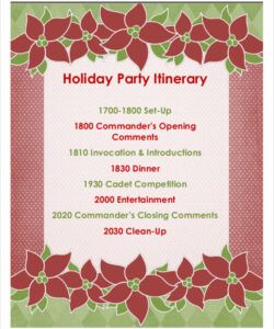 editable christmas itinerary template family holiday itinerary template sample