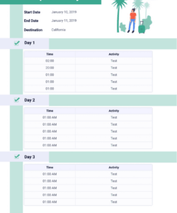 free excel travel itinerary template overseas travel itinerary template doc