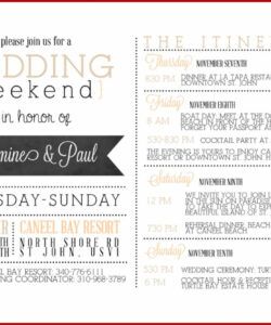 wedding weekend itinerary template  template 1  resume examples wedding weekend itinerary template