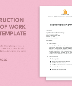 construction scope of work sow template in word google docs residential construction scope of work template and sample