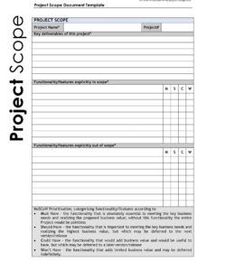 contoh scope untuk report  abdullahatolson engineering project scope of work template pdf