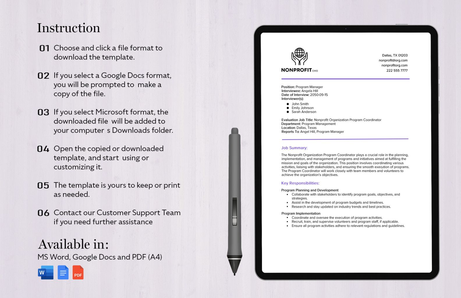 Custom Volunteer Coordinator Job Description Template Doc Sample Custom Volunteer Coordinator Job Description Template Doc Sample
