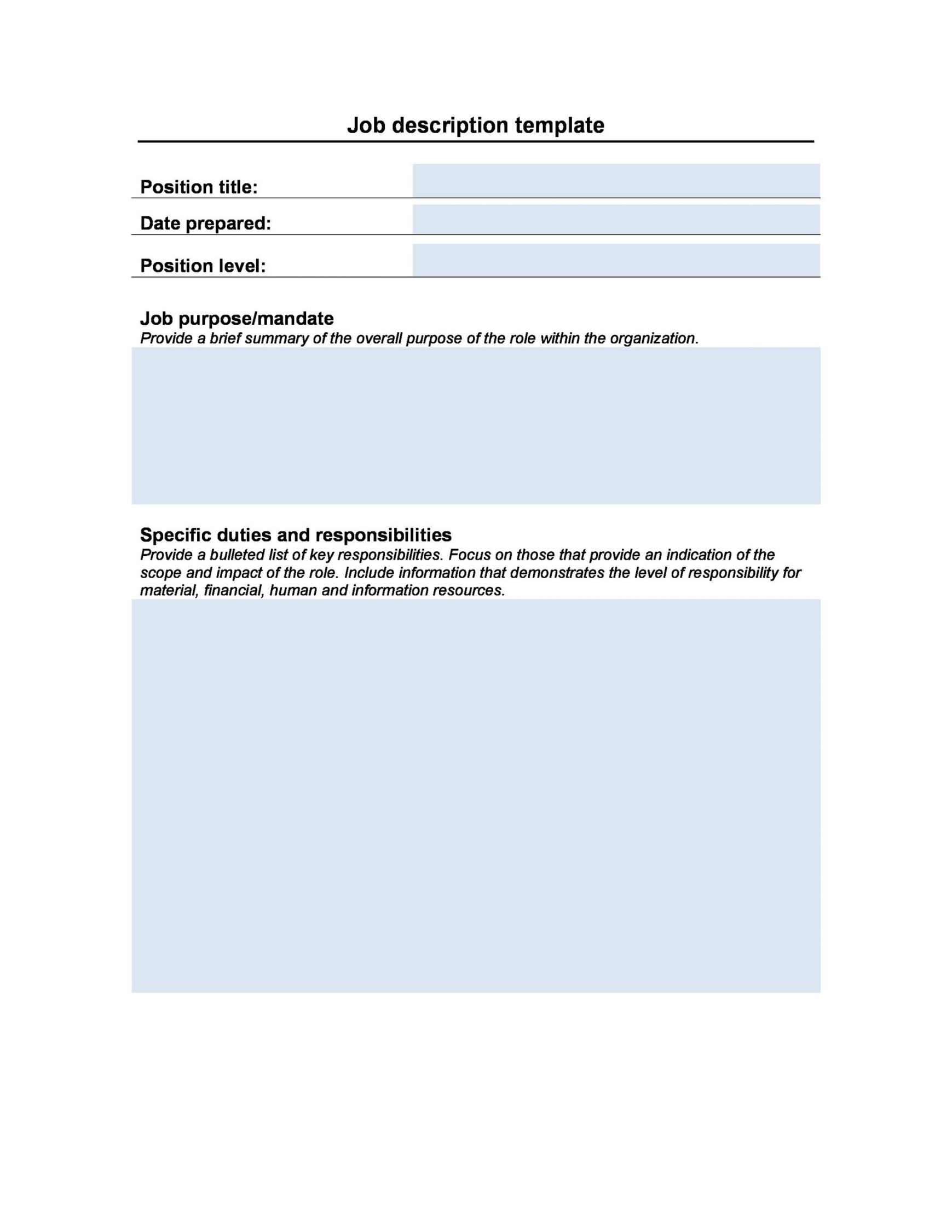 Free Blank Canvassing Job Description Template Doc Sample