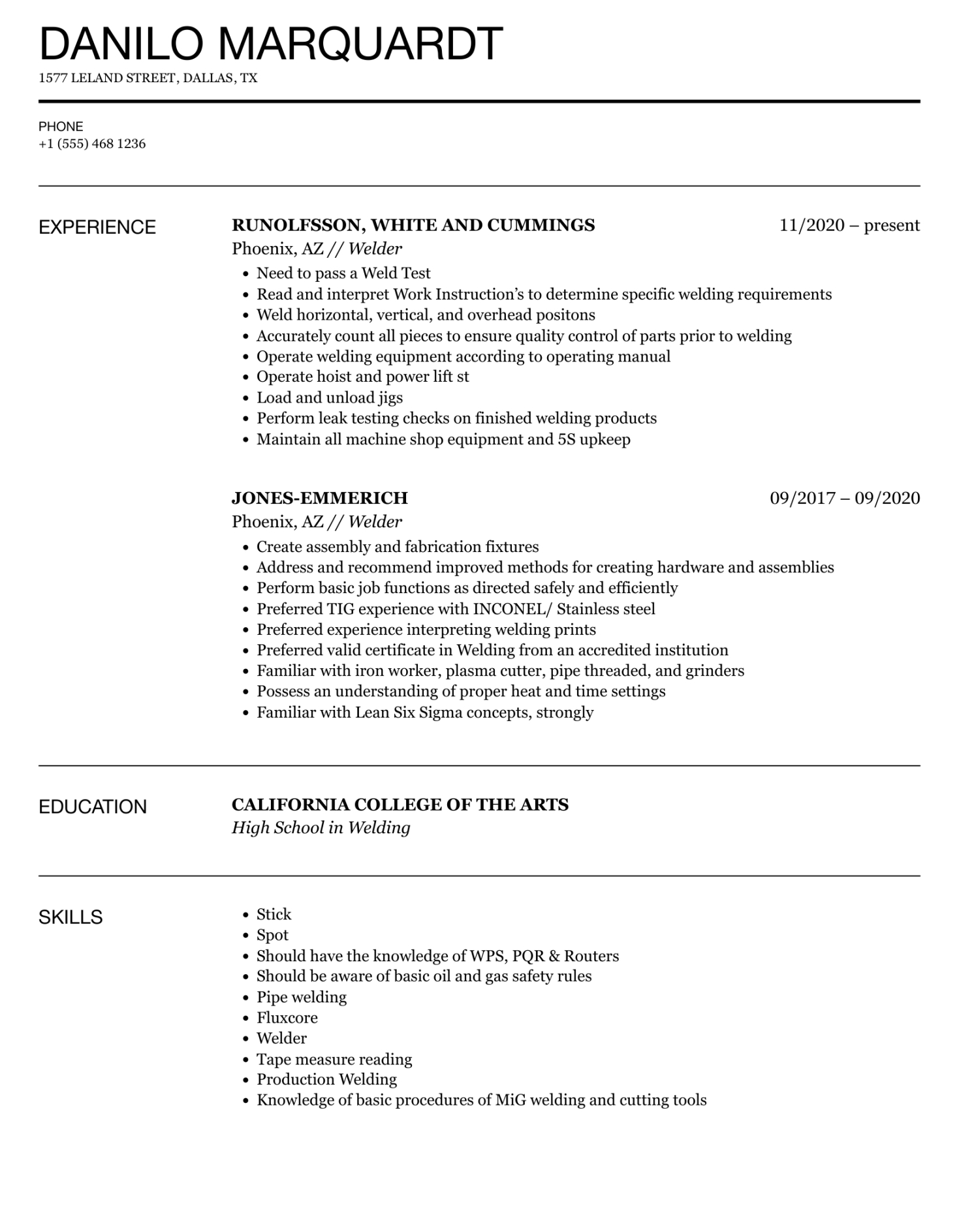 Free Blank Welder Job Description Template PDF Free Blank Welder Job Description Template Pdf