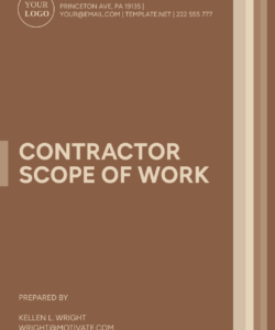 free cctv scope of work template to edit online independent contractor scope of work template and sample