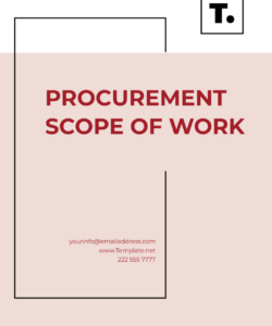 free cctv scope of work template to edit online logistics scope of work template