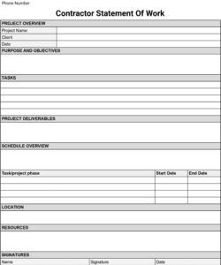 free contract scope of work template electrical contractor scope of work template doc