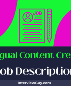 Free Editable Content Creator Job Description Template Excel Sample