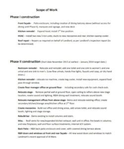 free home renovation scope of work template  prntblconcejomunicipaldechinugovco residential renovation scope of work template pdf