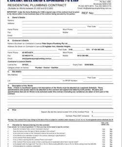 free plumbing scope of work template plumbing scope of work template and sample