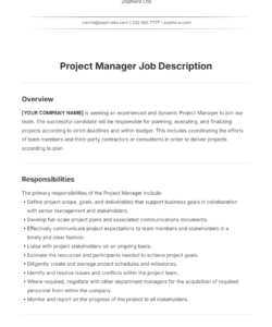 Free Printable Canvassing Job Description Template Pdf Sample