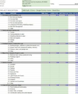 free scope of work excel template house renovation scope of work template doc