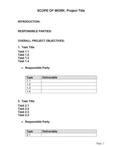 free scope of work template consulting engineering project scope of work template doc