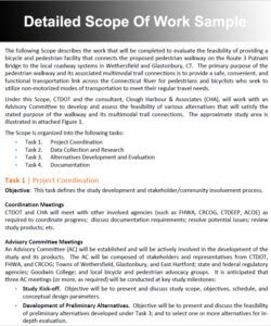 free scope of work template example  design talk audio visual scope of work template