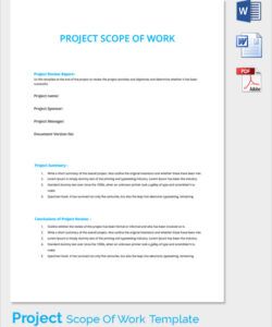 free scope of work template free editable new construction scope of work template pdf