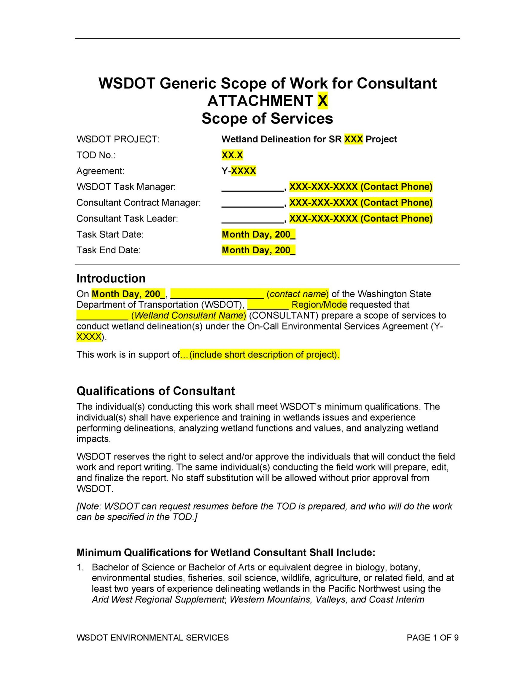 scope of services agreement template accounting scope of work template pdf