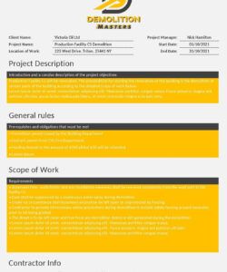 scope of work construction contract  jolyn russo independent contractor scope of work template pdf