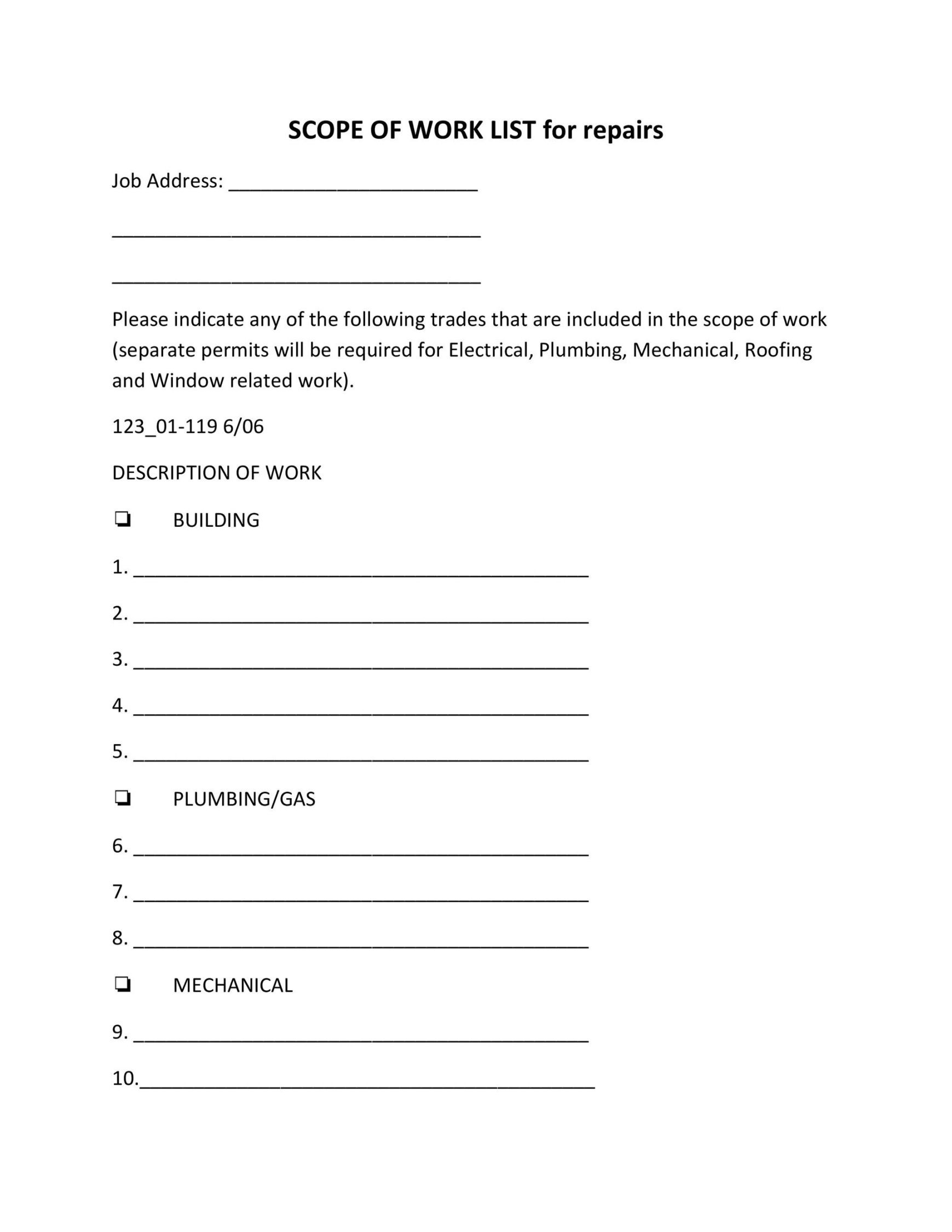 seo scope of work template audio visual scope of work template and sample