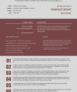 social media scope of work template digital marketing scope of work template
