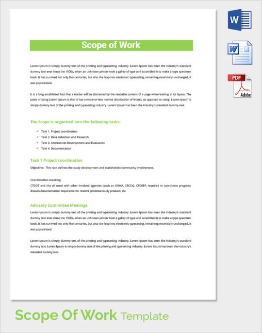 Website Scope Of Work Template Telecommunications Scope Of Work Template and Sample website scope of work template telecommunications scope of work template and sample
