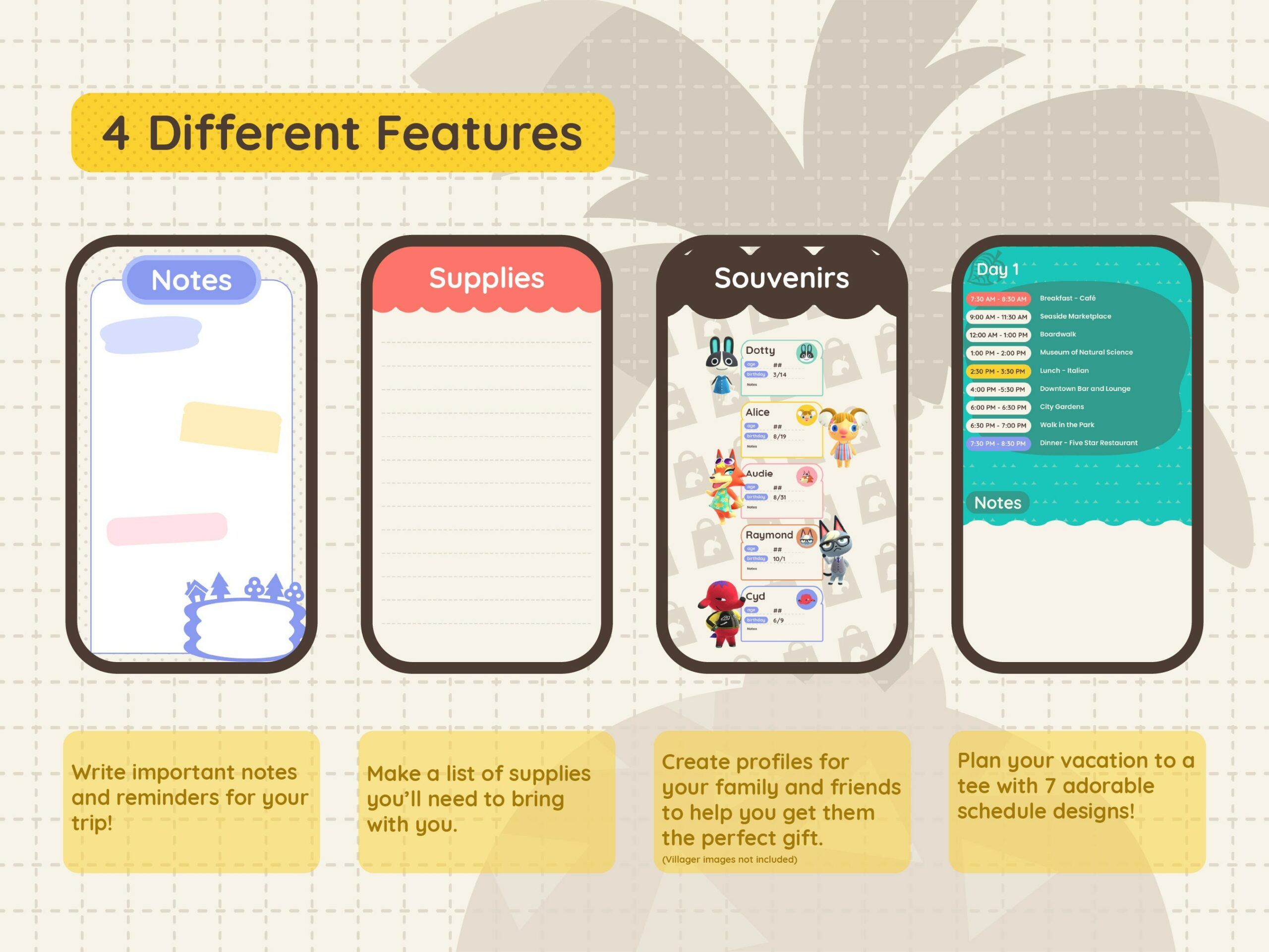 animal-crossing-travel-itinerary-template