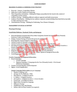 Advertising Agency Scope of Work Template Advertising Agency Scope of Work Template
