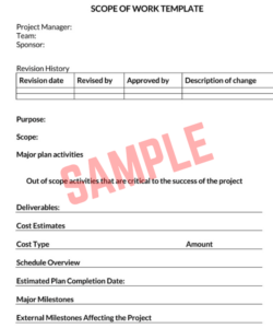 After School Program Scope Of Work Template After School Program Scope Of Work Template