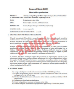Video Production Scope Of Work Template Video Production Scope Of Work Template